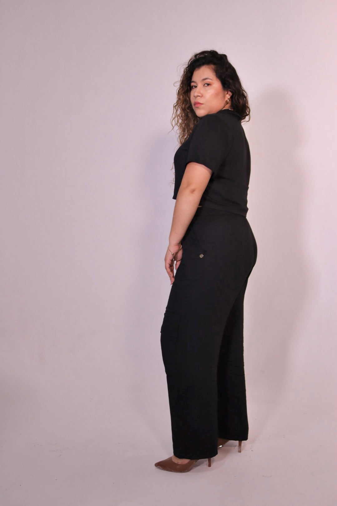 Pants Cargo Ann Negro