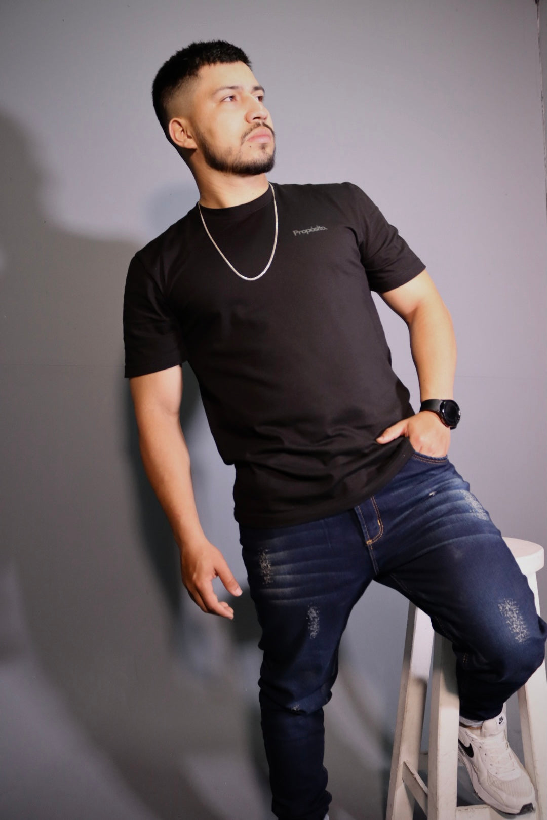 Regular fit T-Shirt Elemental Negra