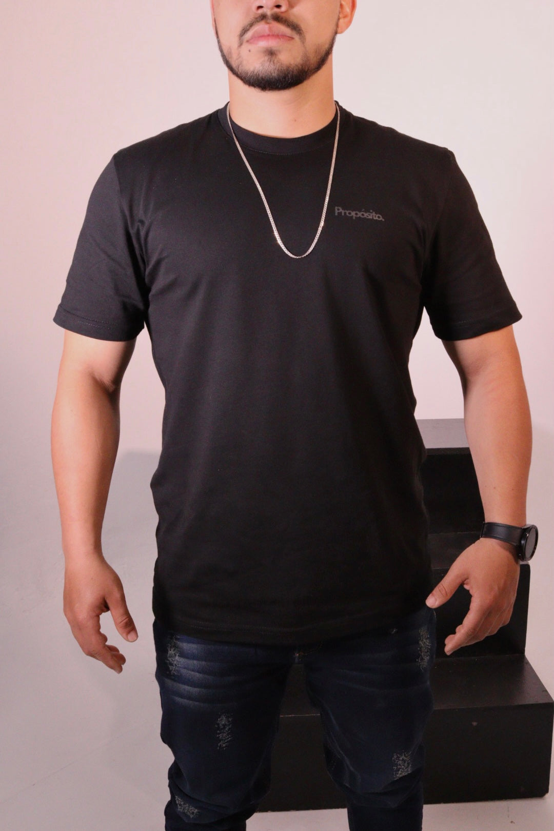 Regular fit T-Shirt Elemental Negra