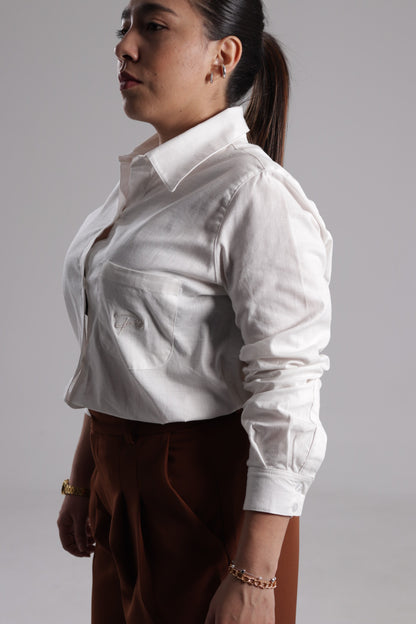Camisa Lino Bone