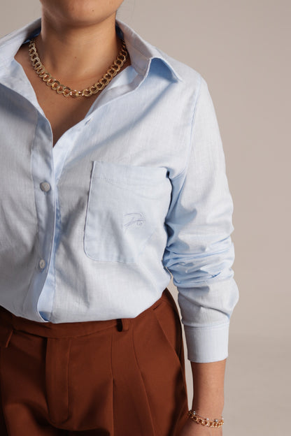 Shirt Lino Baby Blue