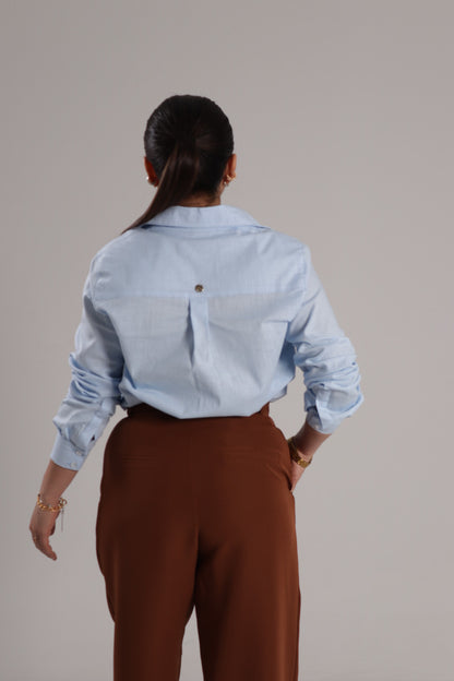 Shirt Lino Baby Blue